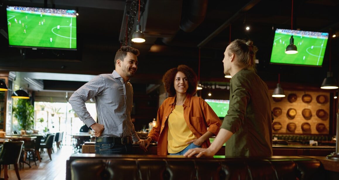 installation d'écrans et autres équipements dans bar restaurant et hotel, en france
